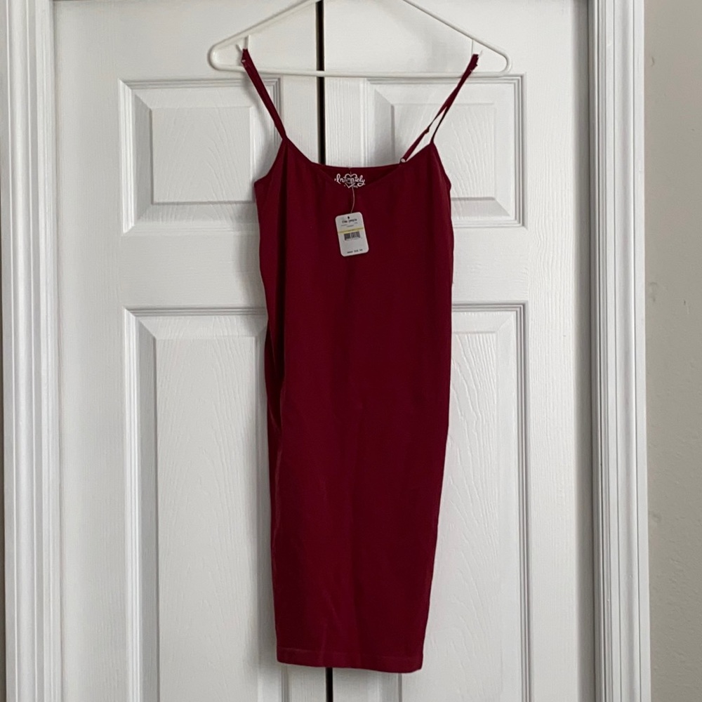 Brand new Free People slip dress cranberry
